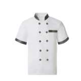 Шеф -повар обслуживание работы униформ с коротким рукавом в середине -Весенняя и летняя одежда мужская и женская ресторан ресторан ресторан ресторан кухня кухня двойной вычет