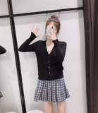 Zara, осенний трикотажный кардиган, базовый приятный телу свитер, косплей