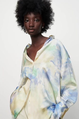 Zara, летний лонгслив, рубашка, косплей, оверсайз