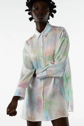 Zara, летний лонгслив, рубашка, косплей, оверсайз