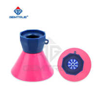 GEMTRUE Portable Diamond Cutting Mirror HD 10x View Eight Arrows and Eight Hearts Jewelry Magnifying Glass Appraisal Tool