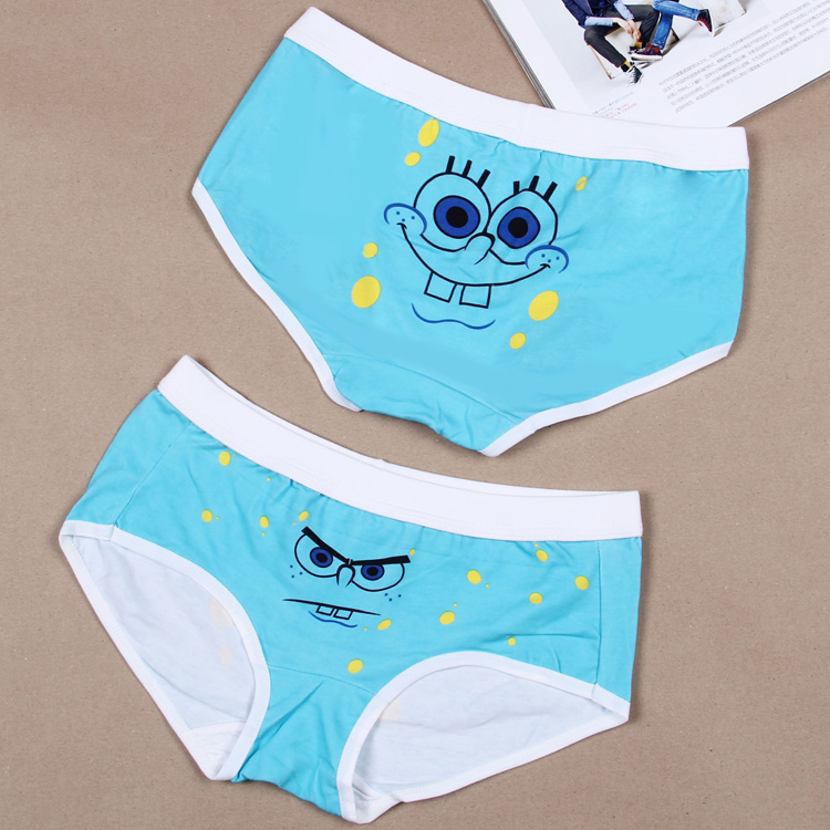 SpongeBob SquarePants Cotton Nam Boxer Quần Dễ Thương Cartoon Cặp Vợ Chồng Quần của Phụ Nữ Quần Tam Giác