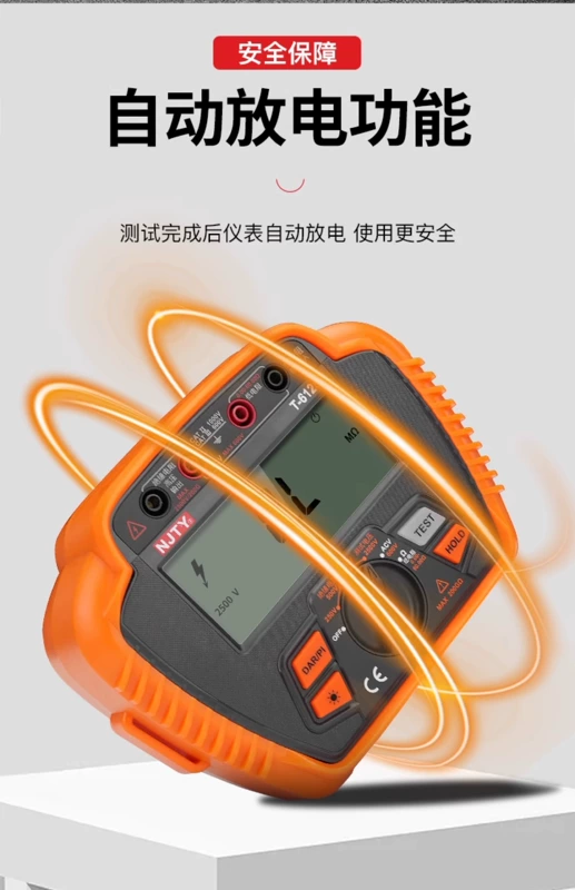 Tianyu Điện Trở Cách Điện Máy Điện Kỹ Thuật Số Megohmmeter 500V1000 Đồng Hồ Thông Minh Máy Đo Cách Điện T-6110