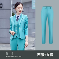 Женский пиак-синий (костюм+брюки)