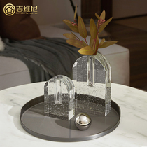 Modern Nordic Art Transparent Arc Creative Bubble Dry Flower Flower Arrangement Floral-like Room Living Room Soft-mounted Adornment