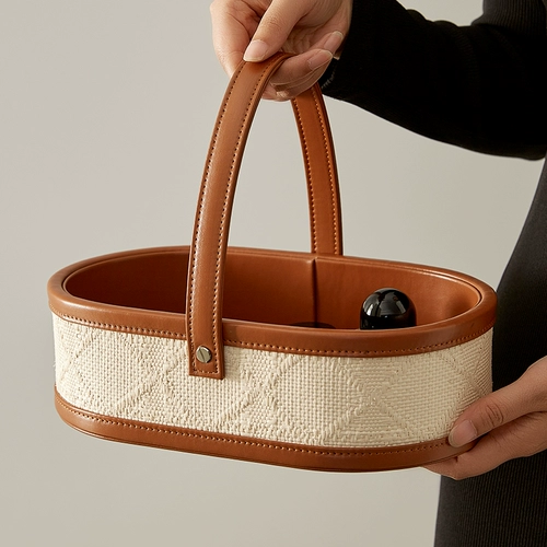 Ретро универсальная ткань для гостиной, пульт, коробка для хранения, система хранения, ящик для хранения, французский стиль