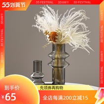 Minimalist glass vase swing piece living-room floral floral creative interior hydropony modern light extravagant table decoration dins