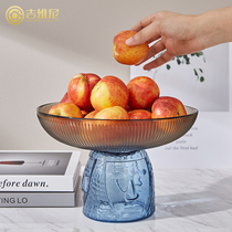 Fruit Pan Swing Piece Light Lavish Glass Candy Tray Living Room Net Red for fruit tray snacks box Eurostyle 2021 new ideas