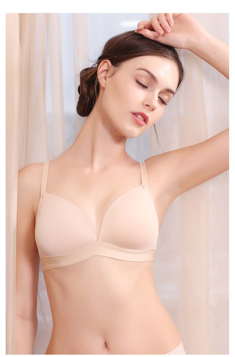Peach cup đồ lót nữ không có vòng thép thoải mái áo ngực gợi cảm bralette tam giác cup bra phần không có dấu vết - Now Bras áo quây