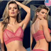 leonisa Sexy lace Breasted Bra collection Breast Underwear Breathable Comfort Poly bra No steel ring plastic breasts