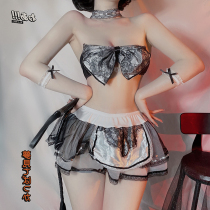 Japanese clean student clothes cosplay character sexy butterfly-bow maid babysitter uniform temptation suit