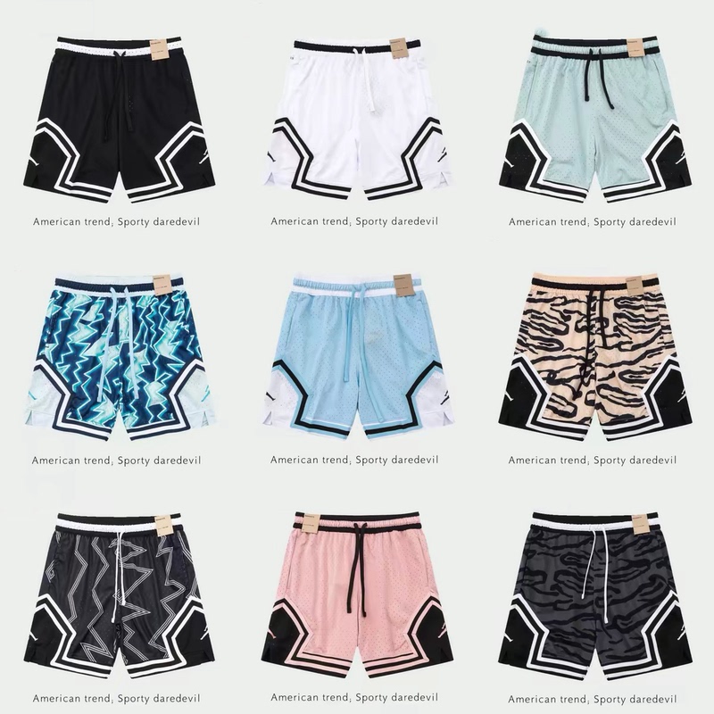 New American-Style Basketball Shorts for Men and Women, Knee-Length, Casual Loose-Fitting Running Mesh Breathable Shorts for Summer