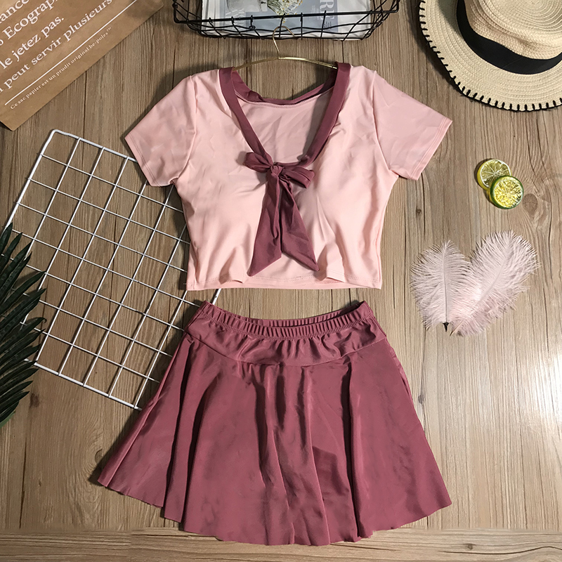 The Andromeda Fan 2022 new online red-in-the-fairy-style student conservative display of two two-piece sets of swimsuit women's damp