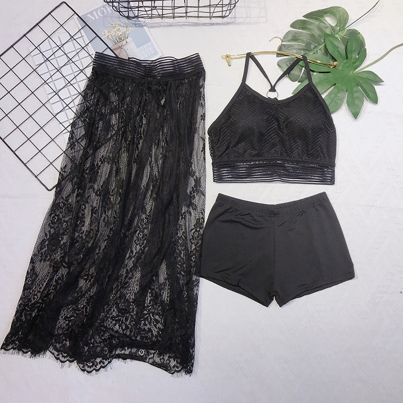 Swimsuit women's 2022 new superfairy two-piece bikini small breasts for a spa swimsuit Three sets of Korean little balsamic wind