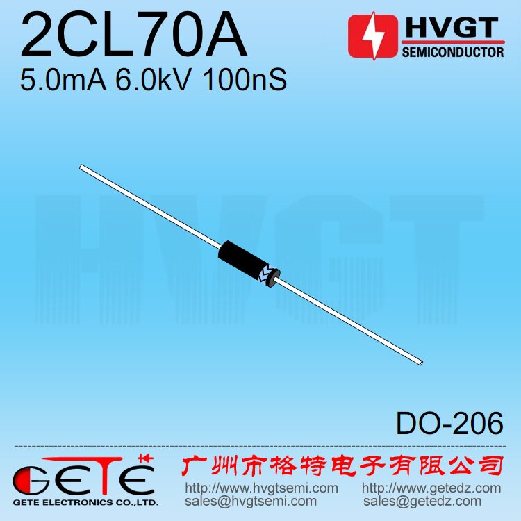 (Gert High Voltage Electronics) High Voltage Diode 2CL70A High Voltage Silicon Stack 2CL6 5mA 6kV 100nS