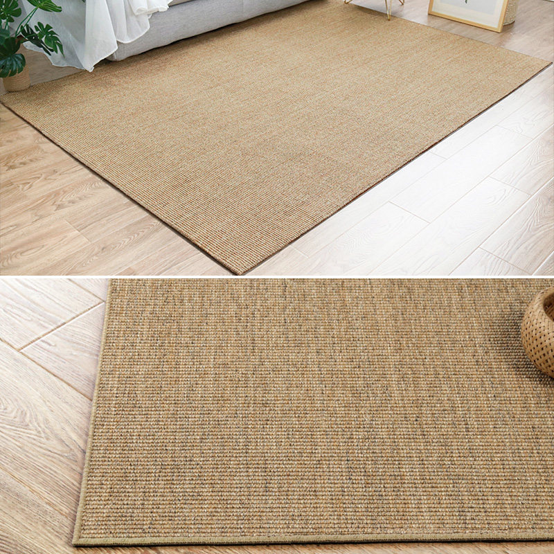 Handmade sisal linen carpet living room bedroom coffee table mat home tatami mat Japanese jute mat can be customized