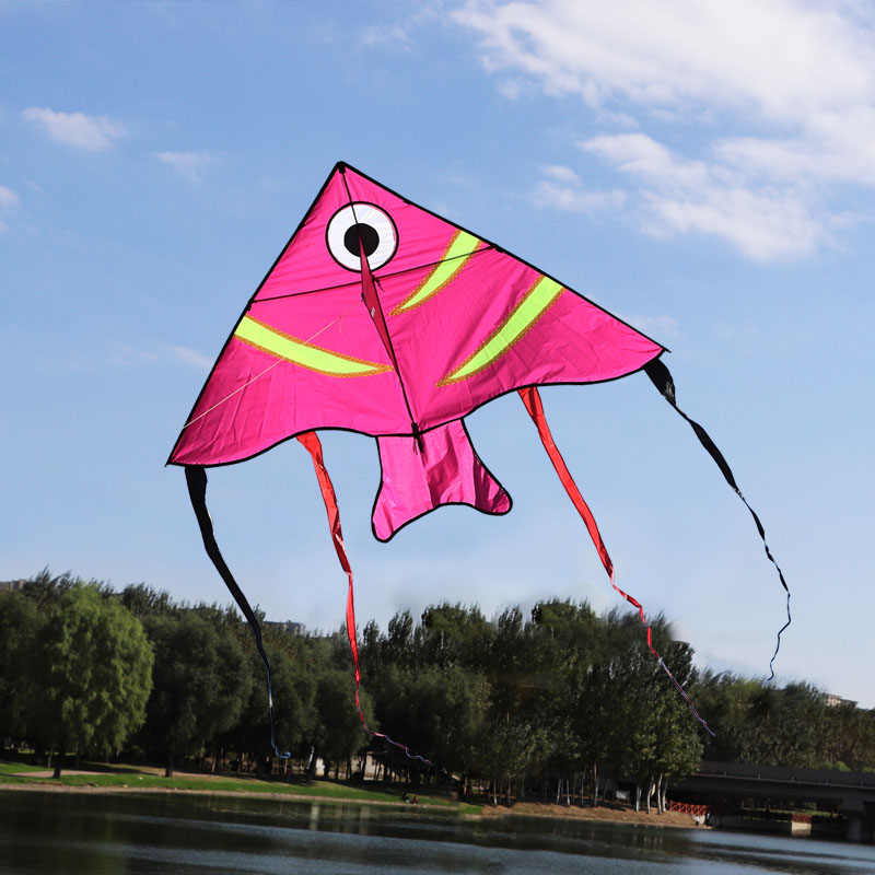 New swallow fish kite tropical fish triangle kite adult children beginners easy to fly net red simple belt wheel