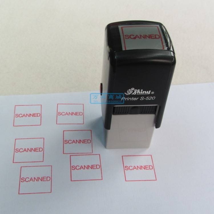 Shiny Xinli S-520 square doctor's prescription signature back ink seal logo flip printing oil seal