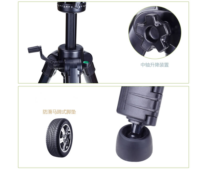 Chân máy ảnh Yun Teng 998 Máy ảnh ba chân chuyên nghiệp Giảm xóc thủy lực PTZ Canon Sony Chân máy ảnh - Phụ kiện máy ảnh DSLR / đơn tripod chân nhện
