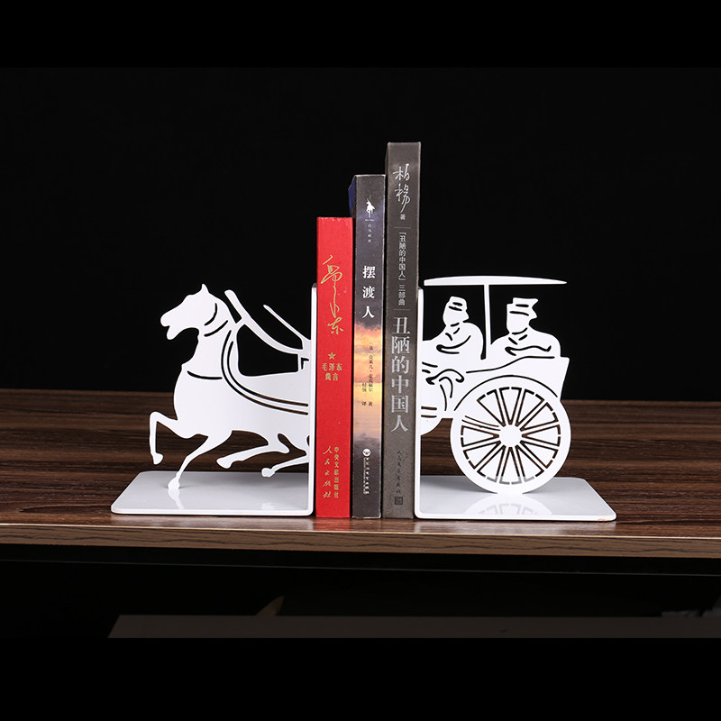 Creative Chinese book stoppers bookware books rely on bookshelves Desktop Office Brief Contained Book Bezel Book Stand Pendulum