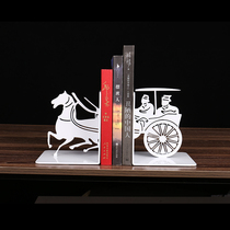 Creative Chinese book holder stand book holder Book by bookshelf Desktop office simple storage book bezel book stand ornaments