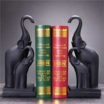 Creative lucky elephant Simple book stand Book stand Office book stand book stand Book stand Home decoration ornaments