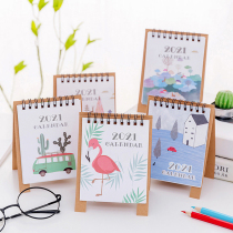 2021 calendar creative cartoon small desk calendar Wall calendar desktop ins countdown notepad small decoration plan book