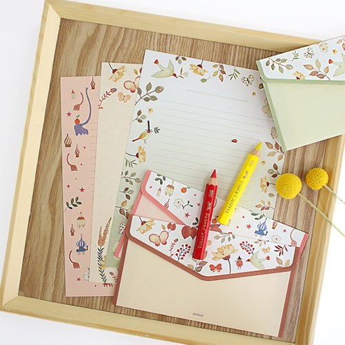 Cute Love Letter Letter Envelope Set Confession Romantic Simple Love Graduation Envelope Letter Literature and Art Small Fresh