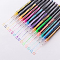 Korean stationery creative 16 color flash pen gouache highlighter office learning stationery painting color chalk