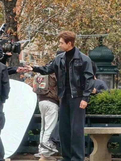 Li Xian Style Leather Jacket for Men, 2025 New Vintage American Style, Handsome Casual Pu Motorcycle Leather Jacket, Trendy Coat