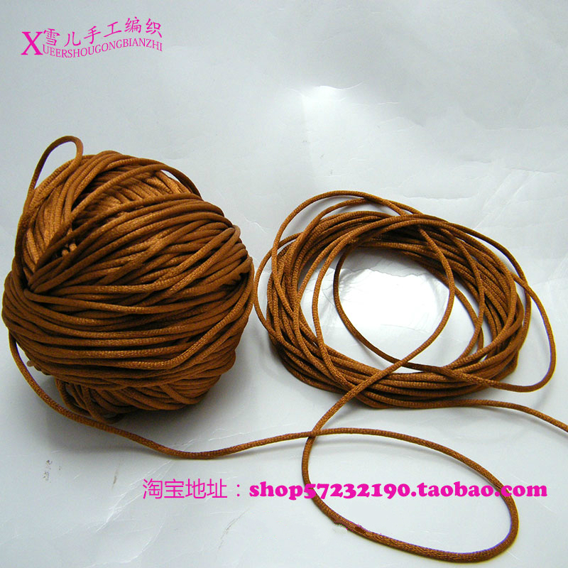 Cher đan tay đan túi kéo tay và chuỗi vòng cổ Trung Quốc dây thắt nút phụ kiện Hàn Quốc bằng lụa băng - Vòng chân lắc chân nữ phong thủy