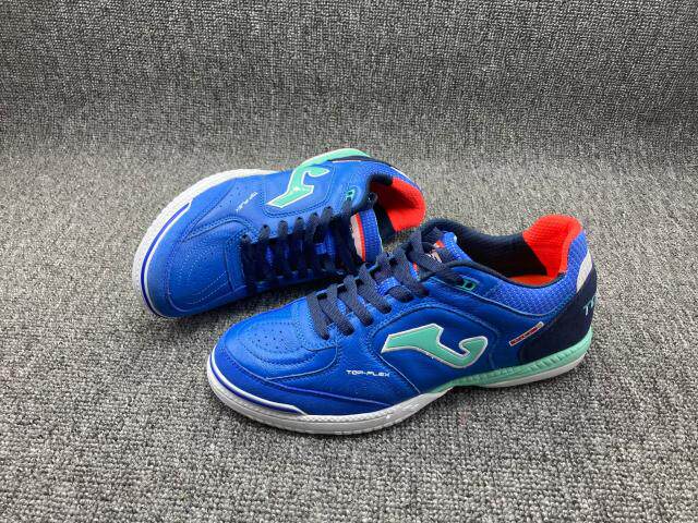 New football shoes flat bottom kangaroo leather leather cowhide flat bottom shock absorption five-a-side indoor wood plank cement floor