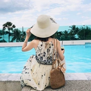 Đầm dự tiệc hè 2018 mới nữ voan nhẹ nhàng cổ tích Váy retro đi biển váy hoa