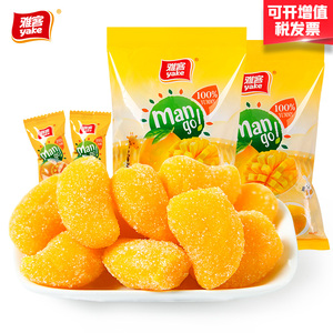 13.8元包邮  yake 雅客 芒果软糖 500g