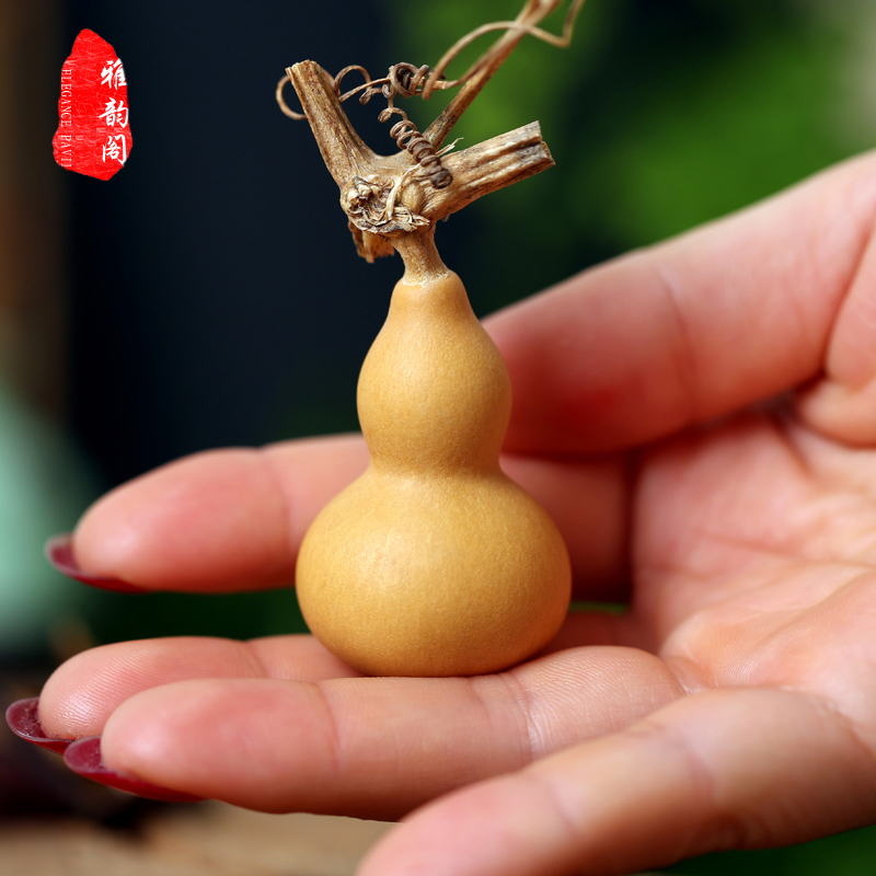 Natural belt tap grass Rikin small plinth miniature text play handlebar Play Piece Boutique American Small Hand Twist Gourd Pendulum