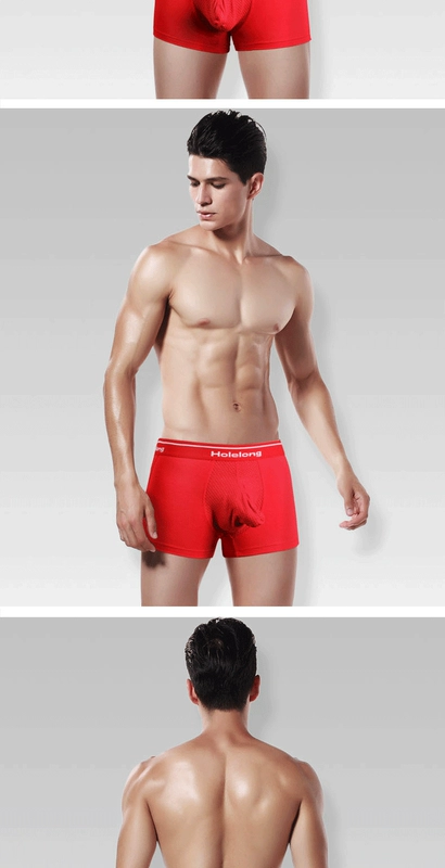 Vibrant Dragon Men Voi mũi Boxer Tide Cute Gun Egg Riêng biệt Đồ lót gợi cảm Sexy Boxer sịp con voi