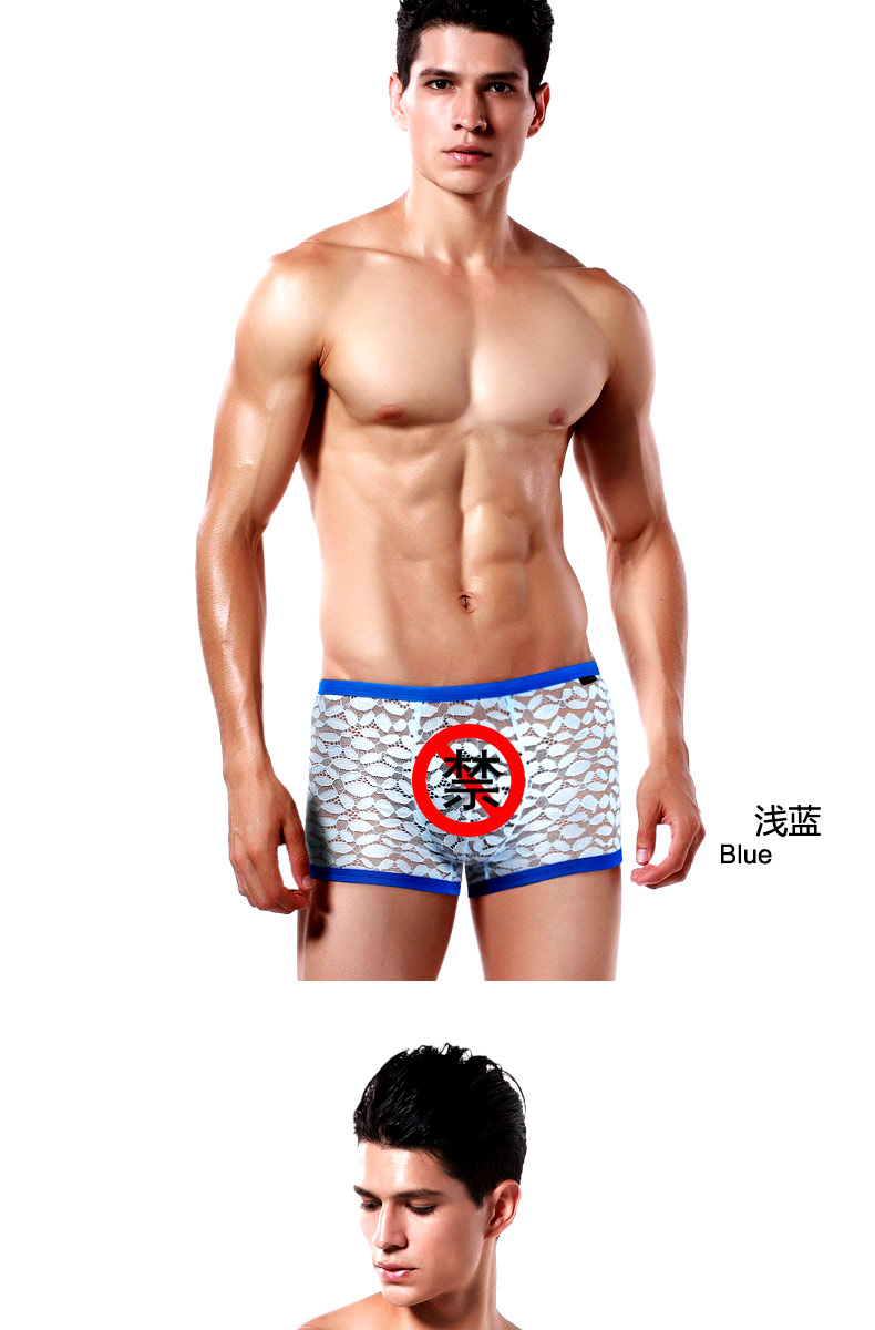 Vibrant Dragon Quần lót ren nam Túi xách nam trong suốt Quần short lưới Boxer Quần short phối cảnh mỏng Đồ lót gợi cảm sip cotton cao cấp