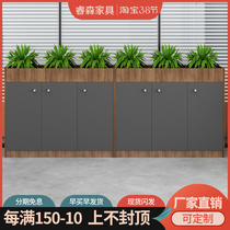 Short cabinet locker minimalist modern office cabinet filing cabinet file cabinet Information cabinet mobile cabinet flower and flower groove cabinet