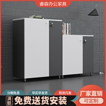  Office file cabinet Low cabinet Storage cabinet Data cabinet File cabinet storage cabinet Office small cabinet Wooden table cabinet