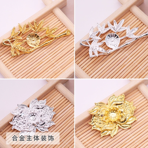 Китайская шпилька ручной работы, металлический аксессуар, кольцо, драгоценный камень для кольца, аксессуары