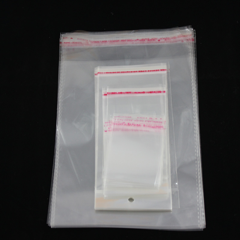 DIY Handmade Accessories OPP Accessories Packaging Bag Card Head Bag Transparent with Self-Adhesive Bag