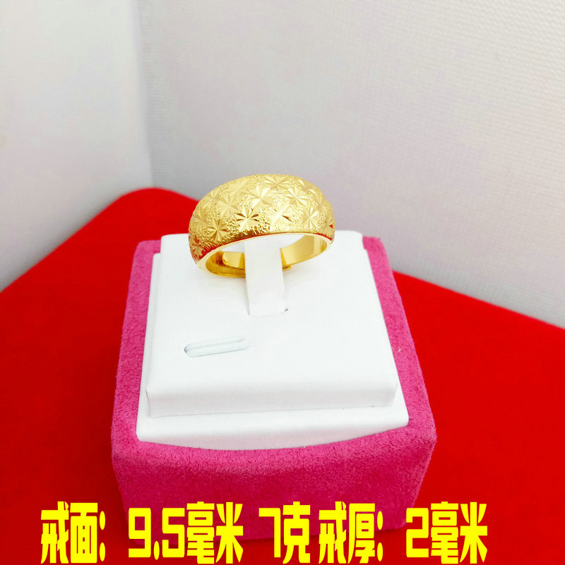 Việt Nam Shajin Twist Ring cho nam và nữ trong một thời gian dài mà không giảm tiền tệ châu Âu giả vàng giả vàng bóng lấp lánh nhẫn mạ vàng - Nhẫn nhẫn nam đẹp