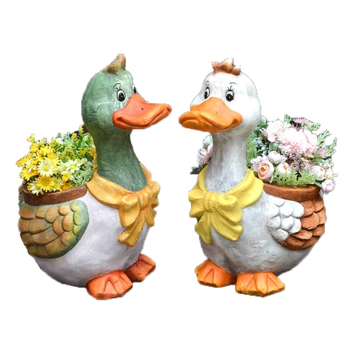 Мультяшный дорожный цветочный горшок, креативная вилла для детского сада, утка