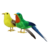 Моделирование перьев птиц реквизит свинг пена поддельные птицы детское садовый кольцо -кольцо с стеной -окно садового магазина и отделка отделения