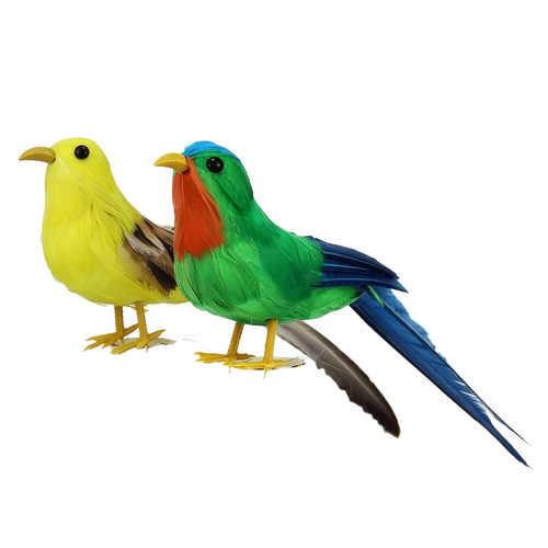 Моделирование перьев птиц реквизит свинг пена поддельные птицы детское садовый кольцо -кольцо с стеной -окно садового магазина и отделка отделения