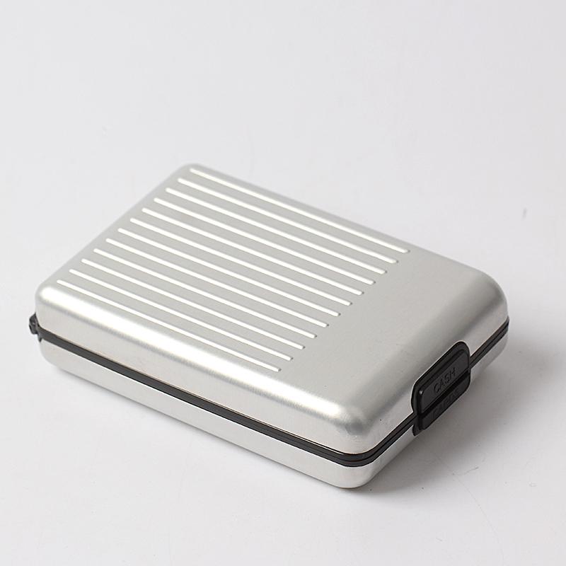 Pitoteng thông tin chống RFID / NFC bị đánh cắp gói thẻ kim loại dành cho nam và nữ bằng nhôm ví đa năng - Chủ thẻ ví nam cao cấp