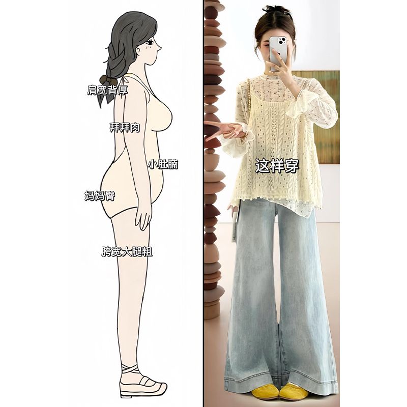 Unique Design, Artistic Retro Style, Complete Set for Women, 2025 New Trendy Sweet Top, Hollow-Out Vest, Wide-Leg Pants Unique Design, Artistic Retro Style, Complete Set for Women, 2025 New Trendy Sweet Top, Hollow-Out Vest, Wide-Leg Pants