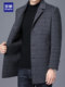 Romon men's woolen coat 2024 autumn and winter woolen blazer mid-length dad double-sided windbreaker
