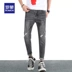 Quần lửng nam mùa hè mỏng nam quần lửng nam quần lửng nam phiên bản Hàn Quốc của xu hướng quần tây nam giản dị - Quần jean quần áo thể thao Quần jean