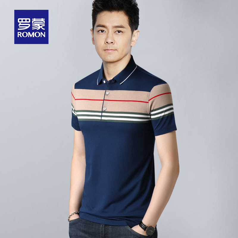 Lomond nam ngắn tay áo T-Shirt 2020 Thin Flip-Flo Polo nam thời trang Hàn Quốc Casual T-Shirt Top